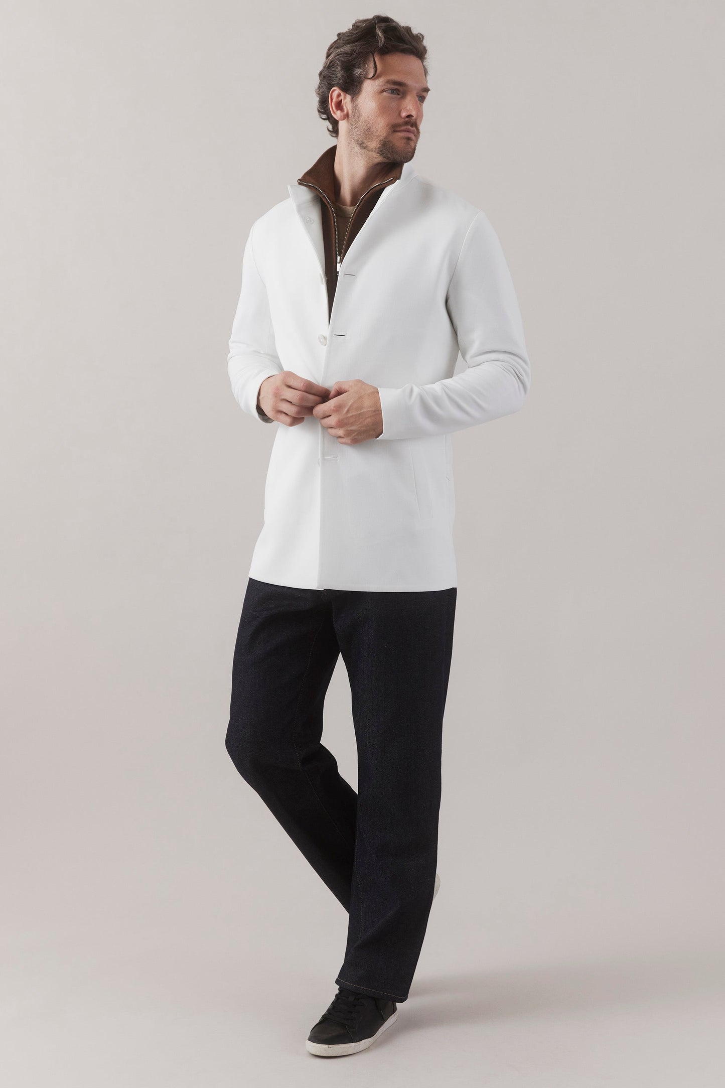 Modern Nehru Consult Lab Coat