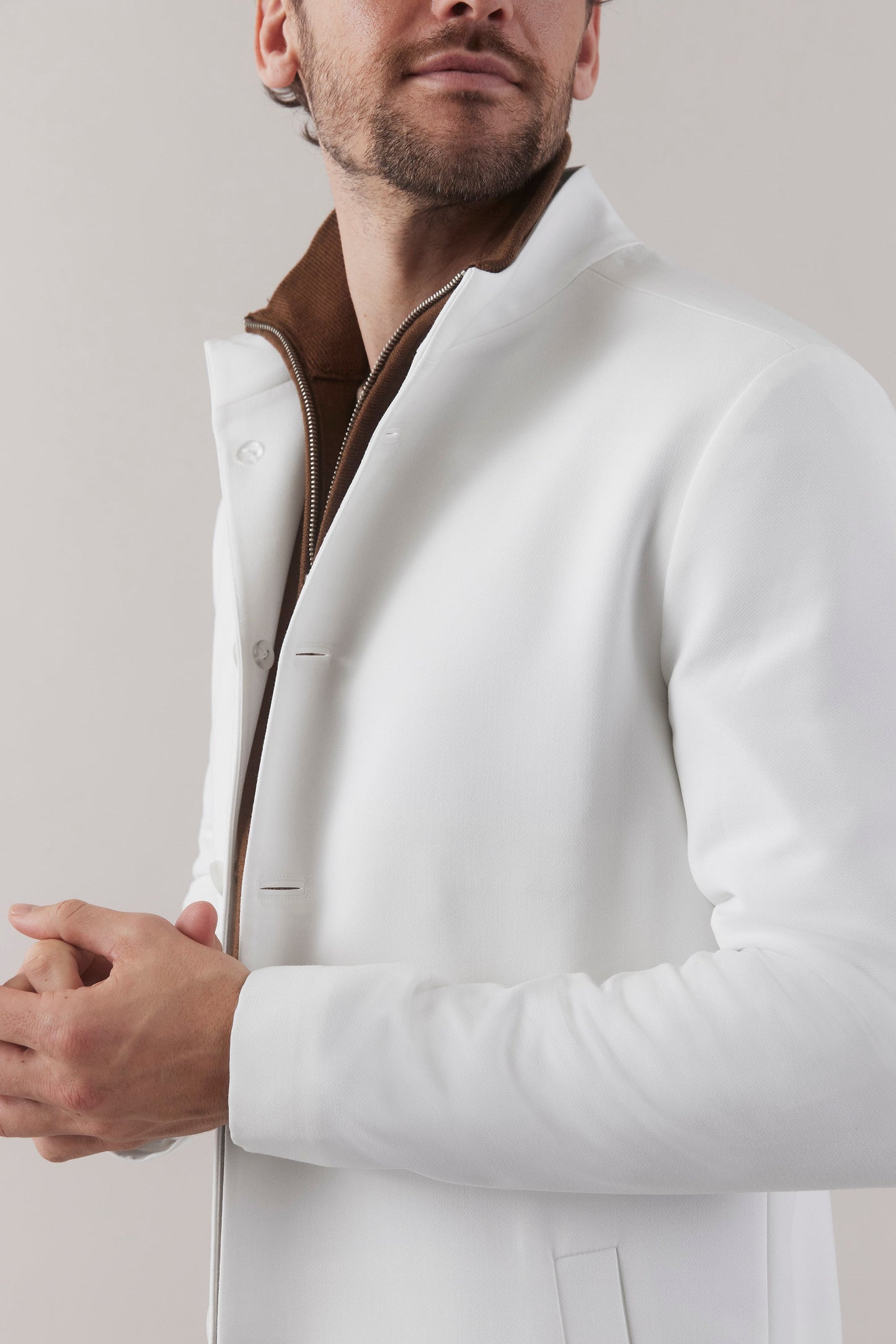 Modern Nehru Consult Lab Coat