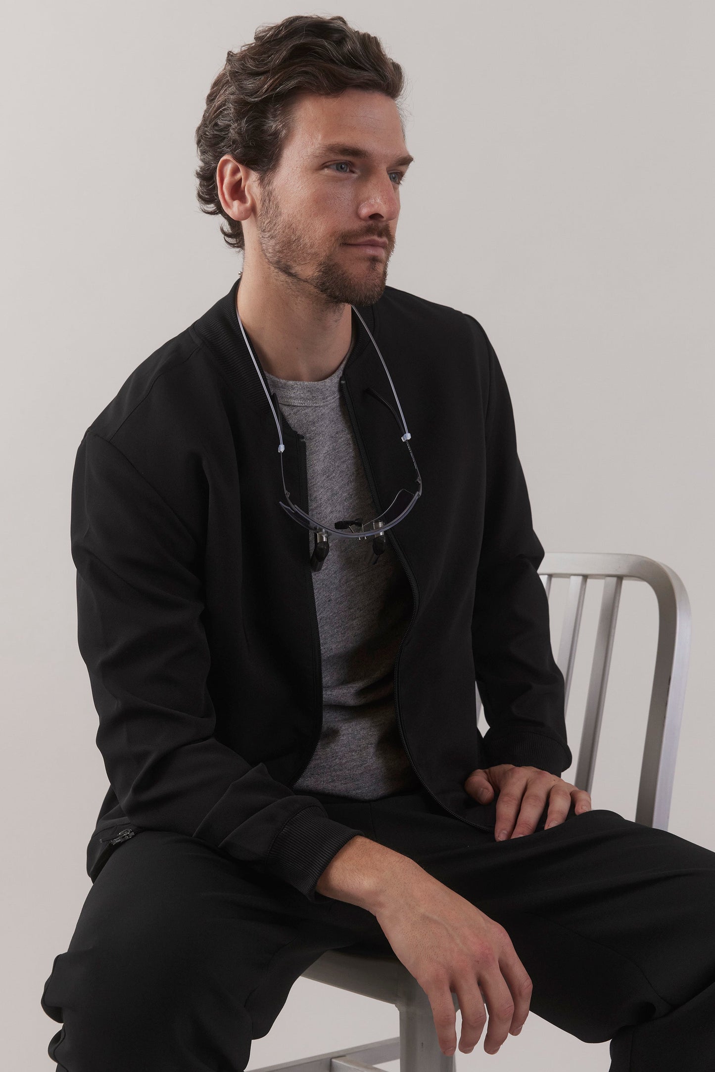 Monaco Clinical Jacket - Black