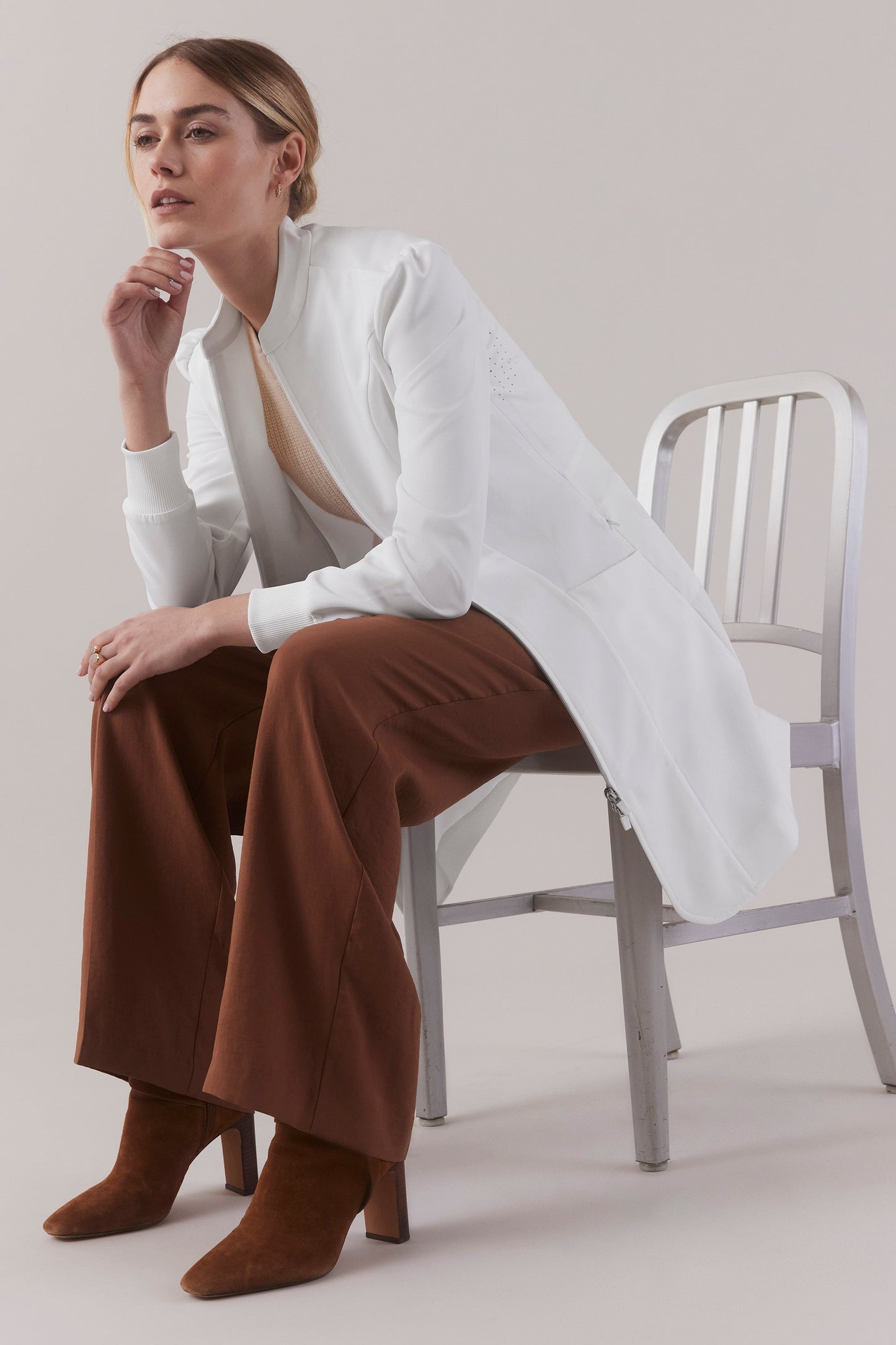 Femme Clinical Jacket- White