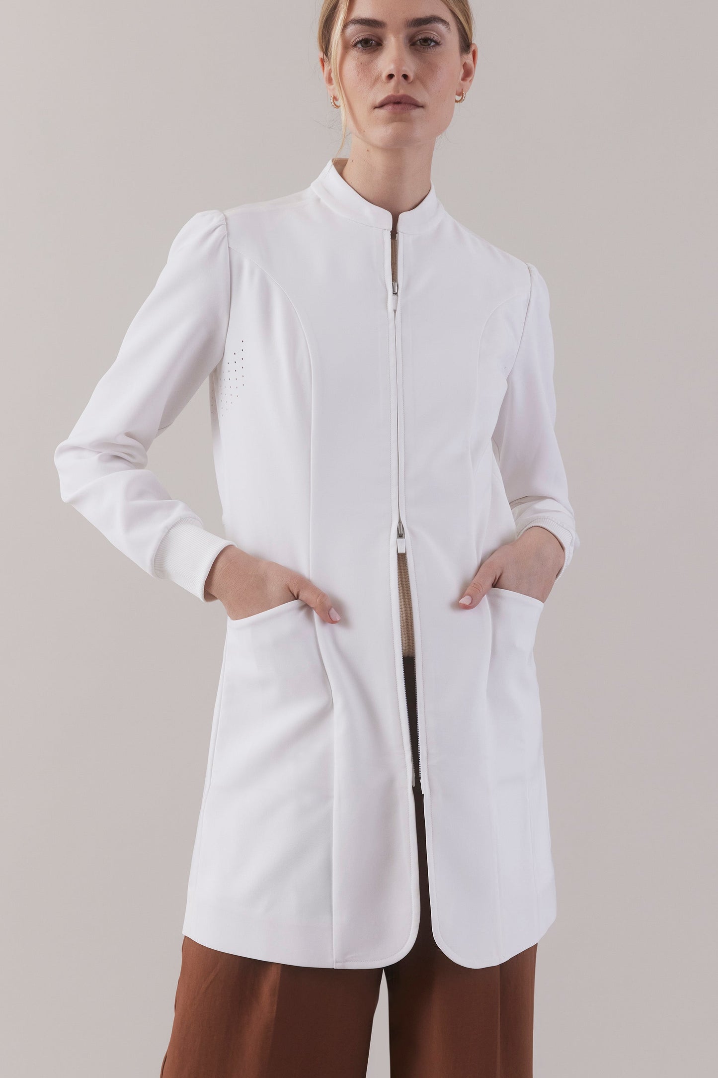 Femme Clinical Jacket- White