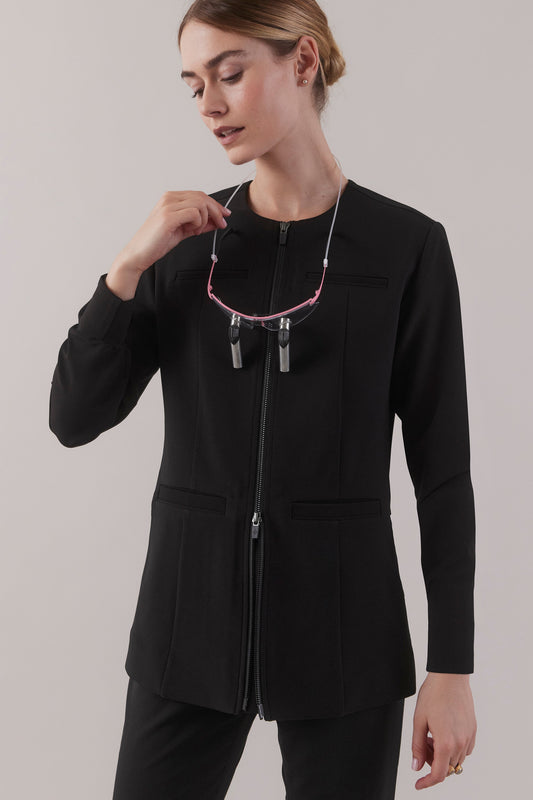 Jewel Clinical Jacket - Black