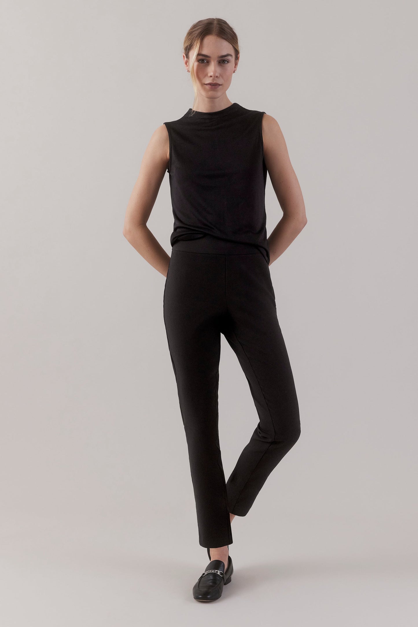 Funnel Neck Tank - Black